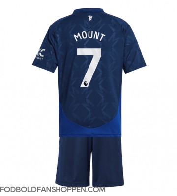 Manchester United Mason Mount #7 Udebanetrøje Børn 2024-25 Kortærmet (+ Korte bukser)